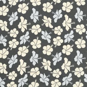 Chiffon Hibiscus Flowers – black/white, 