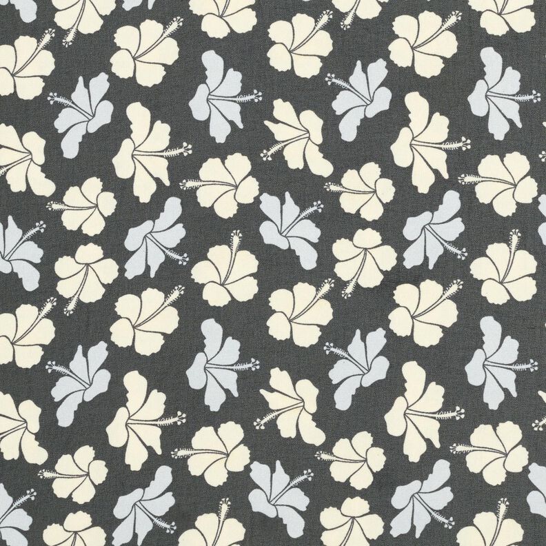 Chiffon Hibiscus Flowers – black/white,  image number 1