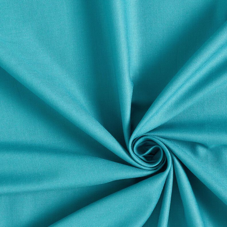 Plain cotton viscose blend blouse fabric – turquoise,  image number 1