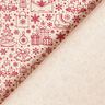 Cotton Cretonne graphic-art Christmas motifs – natural/carmine,  thumbnail number 4
