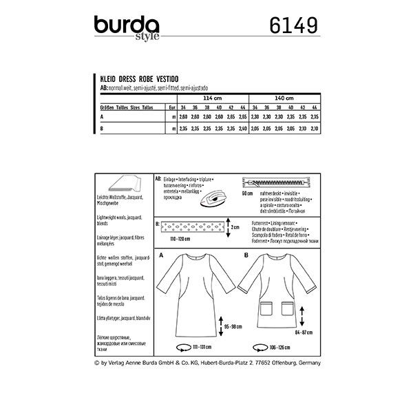 Dress, Burda 6149 | 34-44,  image number 9