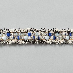 Tweed Trim [20 mm] – offwhite/gold, 