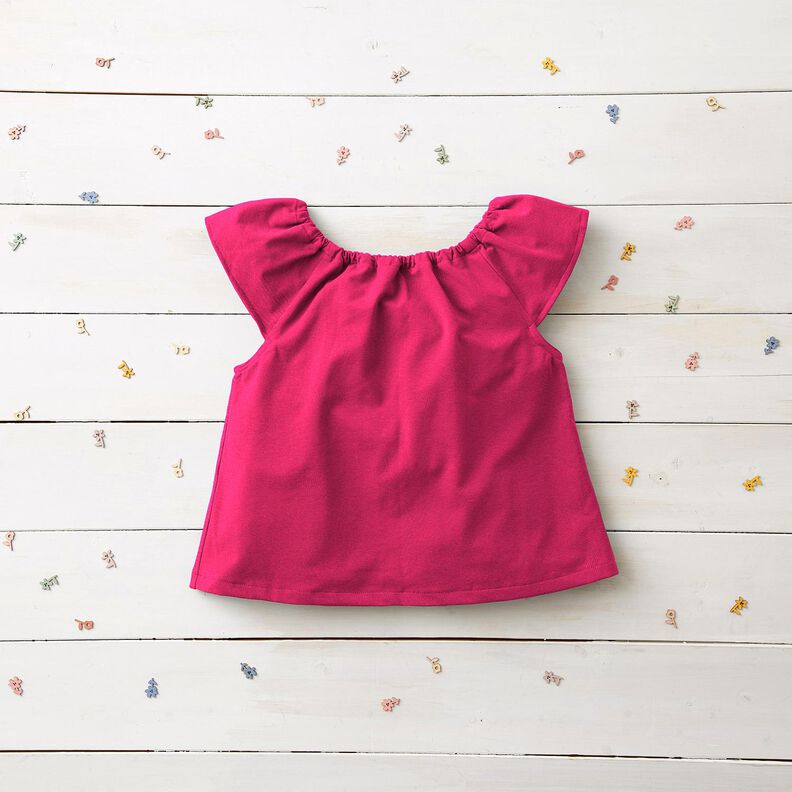 Medium Cotton Jersey Plain – intense pink,  image number 5