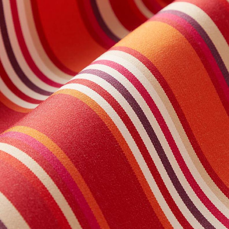 awning fabric Blurred Stripes – coral/berry,  image number 3