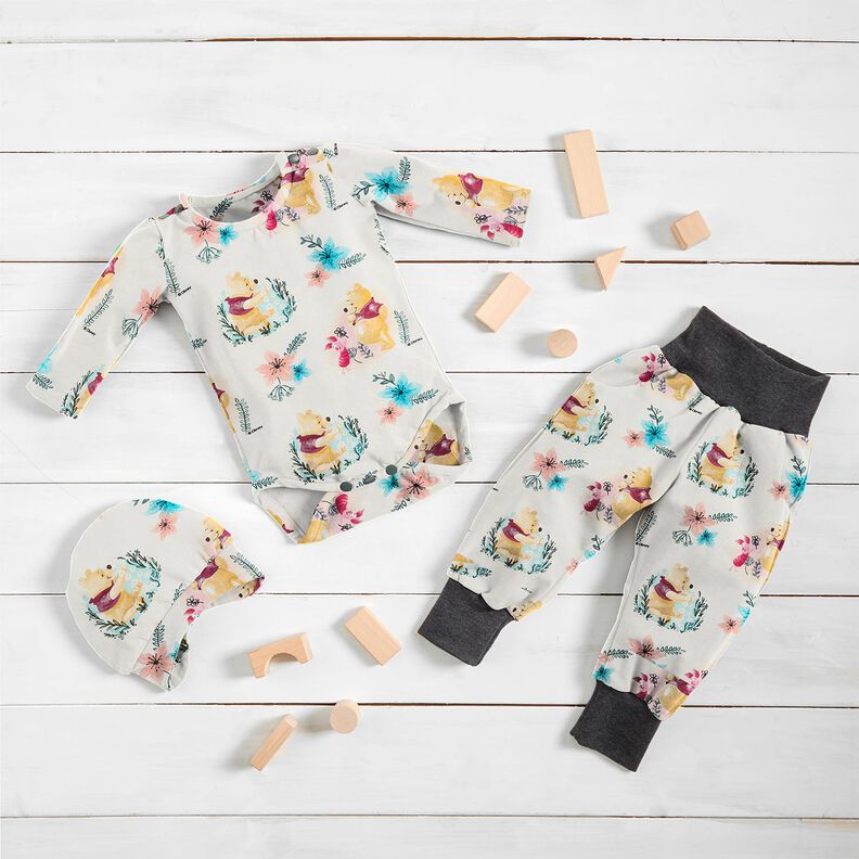 Cotton Jersey Pooh and Piglet | Disney – beige,  image number 7