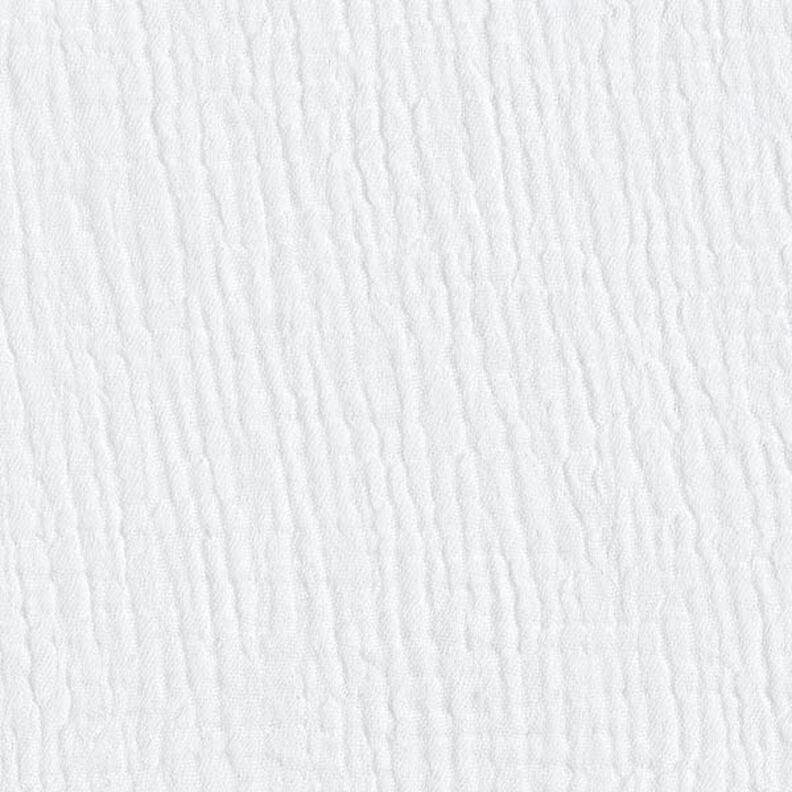 GOTS Triple-Layer Cotton Muslin – white,  image number 4