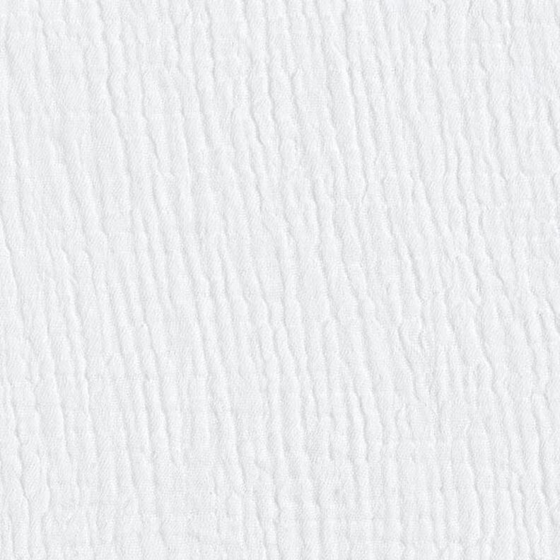 GOTS Triple-Layer Cotton Muslin – white,  image number 4