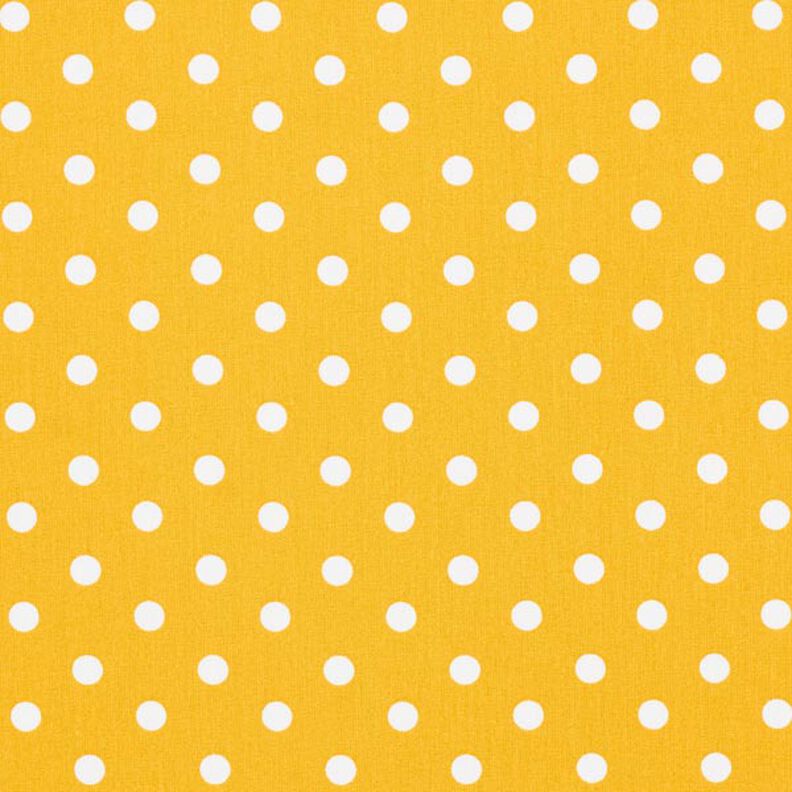 Cotton Poplin Large Dots – mustard/white,  image number 1