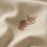 Decor Fabric Half Panama little foxes – natural/caramel,  thumbnail number 2