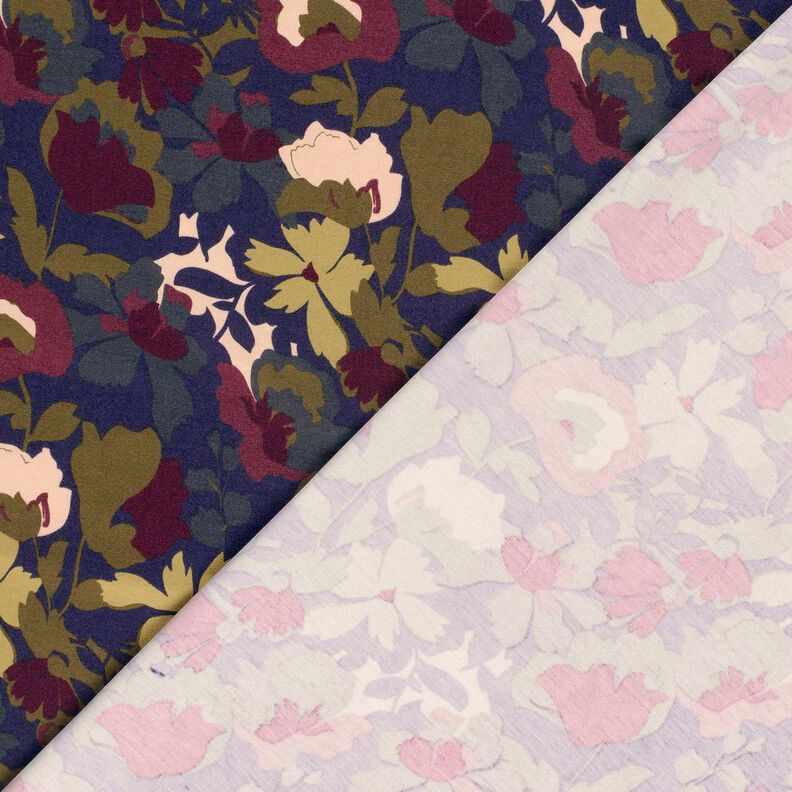 Ponte Roma Jersey Field of Flowers – navy blue/merlot, image number 4