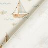Cotton Jersey Sailboats and fish Digital Print – offwhite,  thumbnail number 4