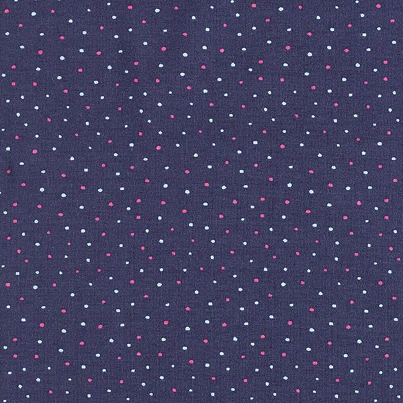 Cotton Jersey Colourful little dots – navy blue,  image number 1