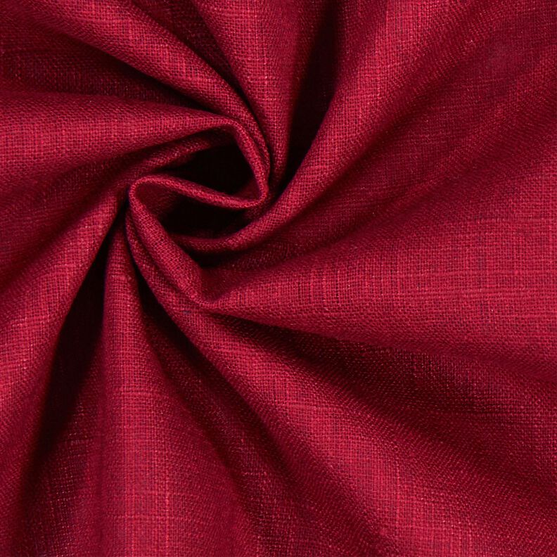 Linen fabric Ramie mix medium – dark red | Remnant 50cm,  image number 3