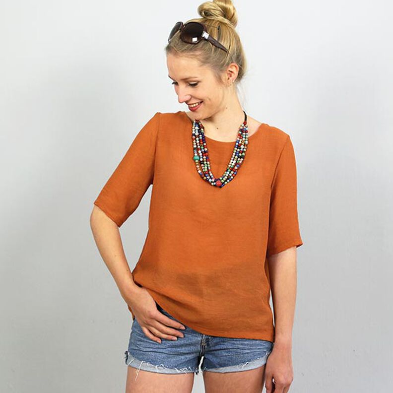 FRAU YOKO - short tunic with box pleats in the back, Studio Schnittreif | XS - XXL,  image number 2