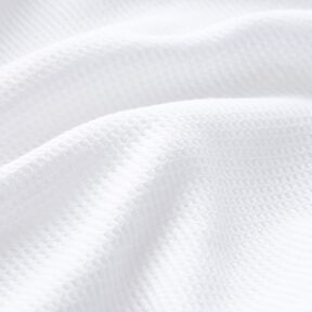 Waffle Jersey Plain – white, 