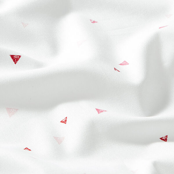 GOTS Scribble Look Triangles Cotton Poplin | Tula – white,  image number 2