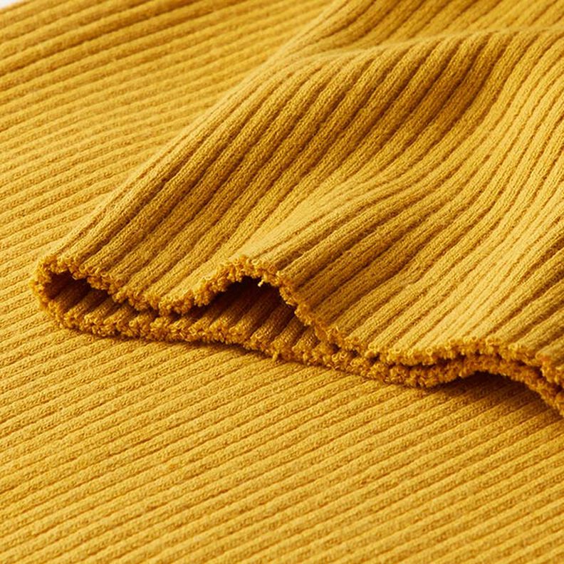 Heavy Hipster Jacket Cuff Ribbing – mustard,  image number 2