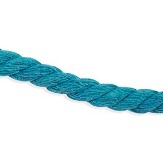 Cotton Cord [ Ø 8 mm ] – turquoise blue, 