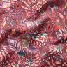 French Terry Paisley Flowers Digital Print – burgundy,  thumbnail number 2