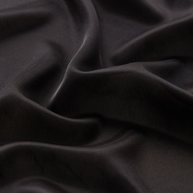 Knitted Lining Charmeuse Plain – black,  image number 2