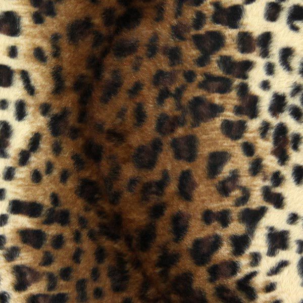 Imitation Fur Leopard – beige,  image number 1