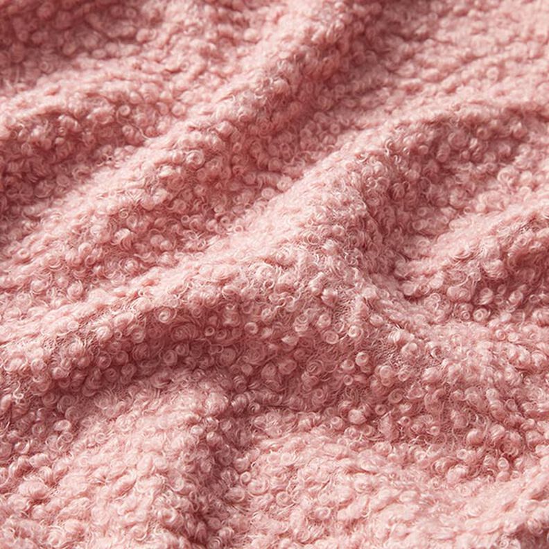Plain Bouclé Knit – light dusky pink,  image number 2