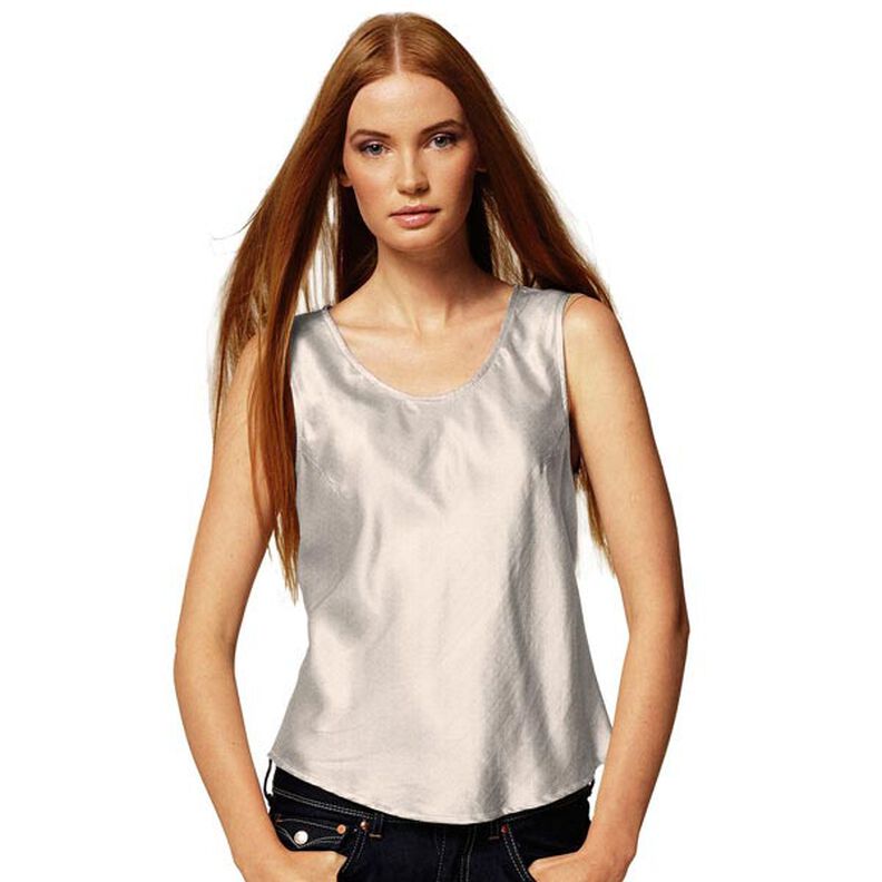 Stretch Satin – light beige,  image number 4