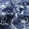 Chambray Summer flowers – navy blue/offwhite,  thumbnail number 2