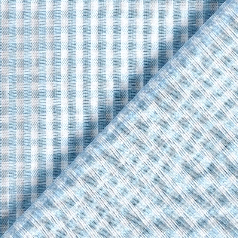 <h2>Light Blue Small Check Seersucker &ndash; 100% Cotton, Textured</h2>,  image number 4