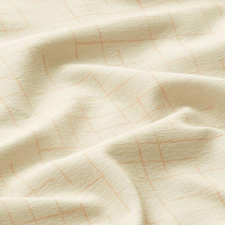 Broken Check Cotton Jersey – cream,  image number 2