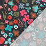 Cotton Poplin Meadow Flower Digital Print | Nerida Hansen – black/turquoise,  thumbnail number 4
