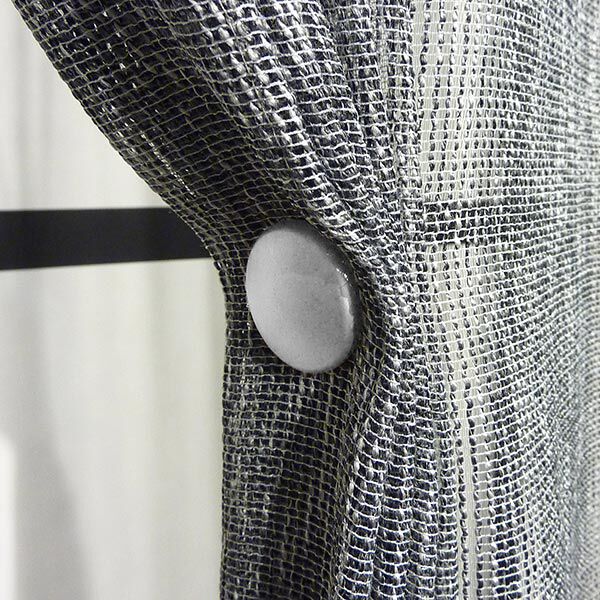 Decorative Curtain Magnet [Ø32mm] – silver metallic | Gerster,  image number 3