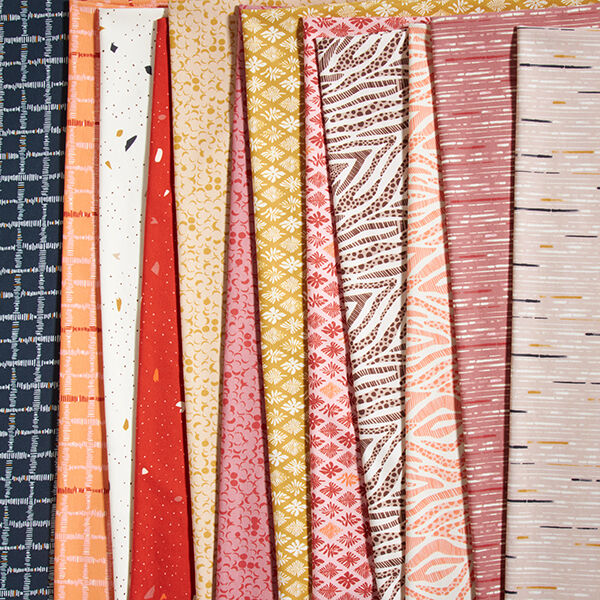 GOTS Cotton Jersey Stripes | Tula – dusky pink/terracotta,  image number 5
