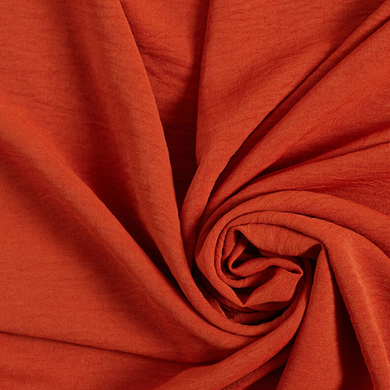 Plain Crushed Blouse Fabric – terracotta,  image number 1