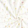 Cotton Jersey watercolour meadow flowers Digital Print – ivory/dusky pink,  thumbnail number 3