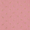 Double Gauze/Muslin glittery dandelions – dark dusky pink/gold,  thumbnail number 1