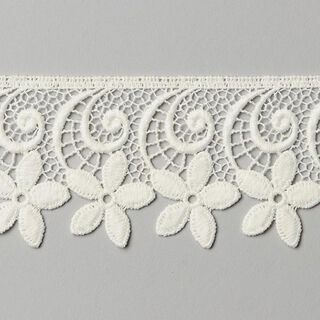 Needle Lace Fleur [52 mm] - off-white, 