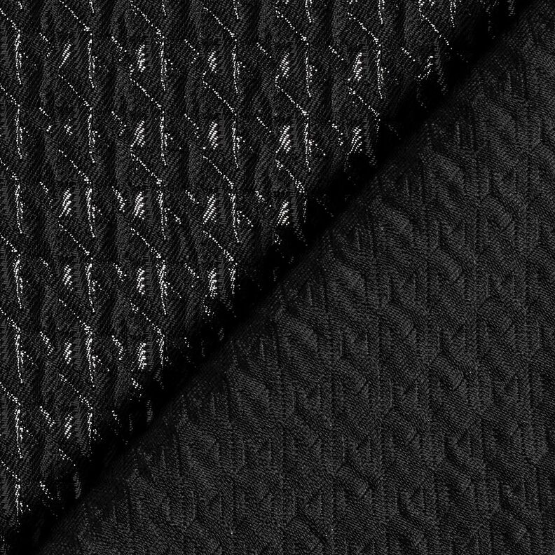 Cloqué Glitter houndstooth – black, image number 4