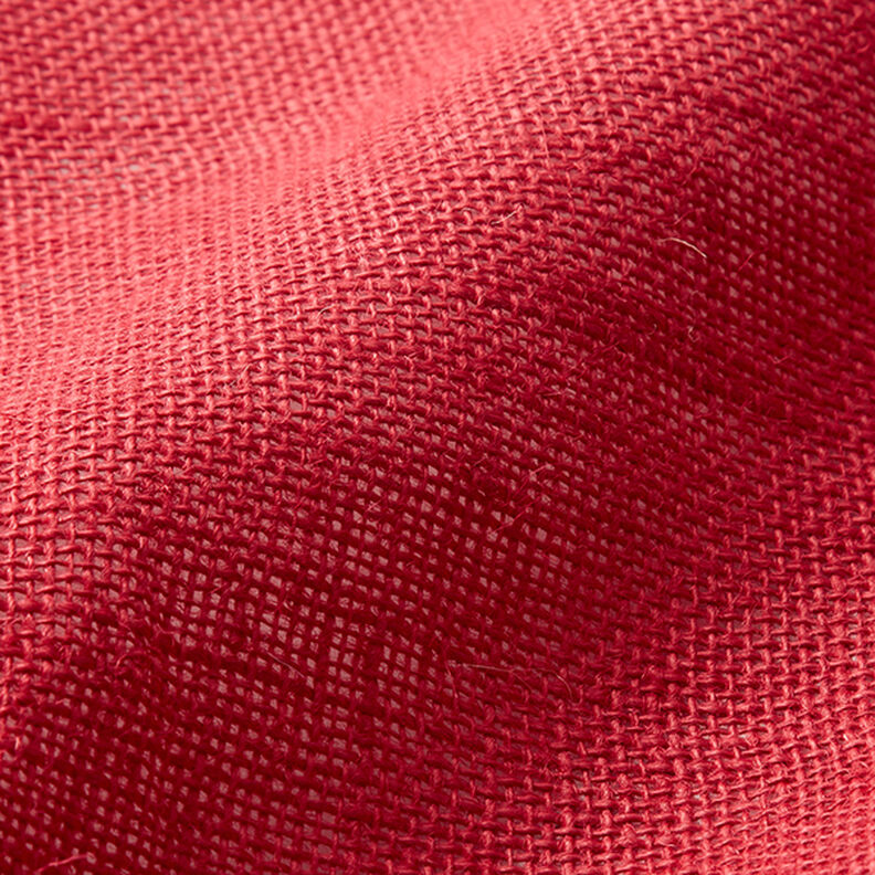 Decor Fabric Jute Plain 150 cm – red,  image number 3