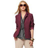 Linen fabric ramie mix stonewashed, heavy quality – burgundy,  thumbnail number 4