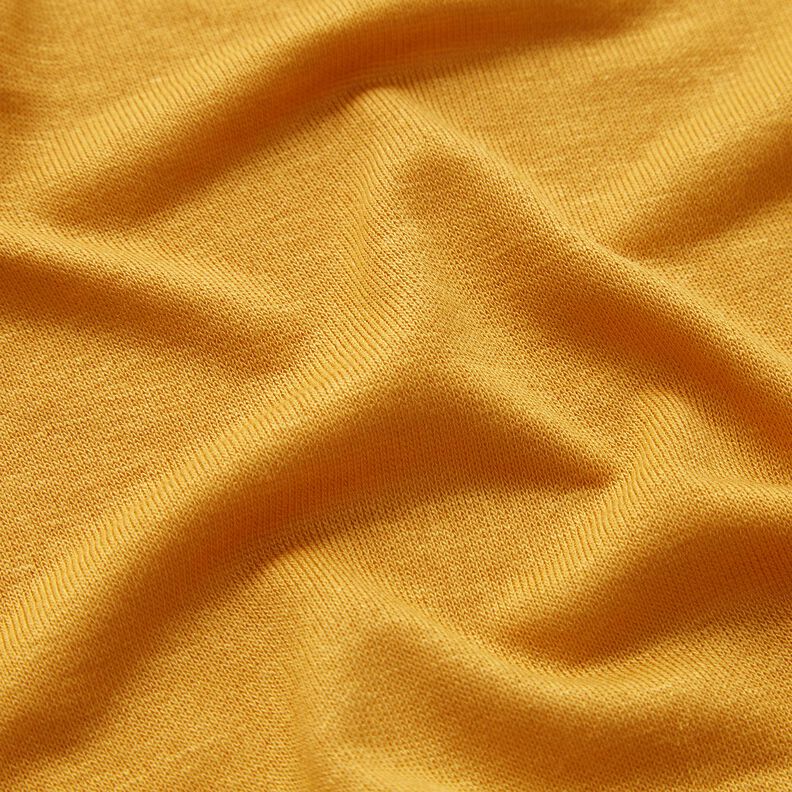 Lightweight summer jersey viscose – curry yellow,  image number 2