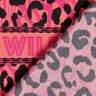 Viscose Voile Leo and flowers border design Panel – pink/orange,  thumbnail number 5