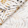 viscose fabric summer palm fronds – white/mustard,  thumbnail number 4