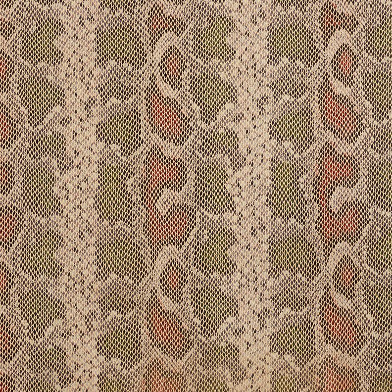 Faux leather snake look – beige/dark olive,  image number 1