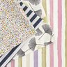 Decor Fabric Half Panama Watercolour Stripes – ivory/eucalyptus,  thumbnail number 5