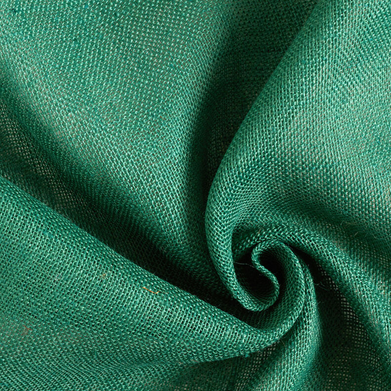 Decor Fabric Jute Plain 150 cm – fir green, image number 1