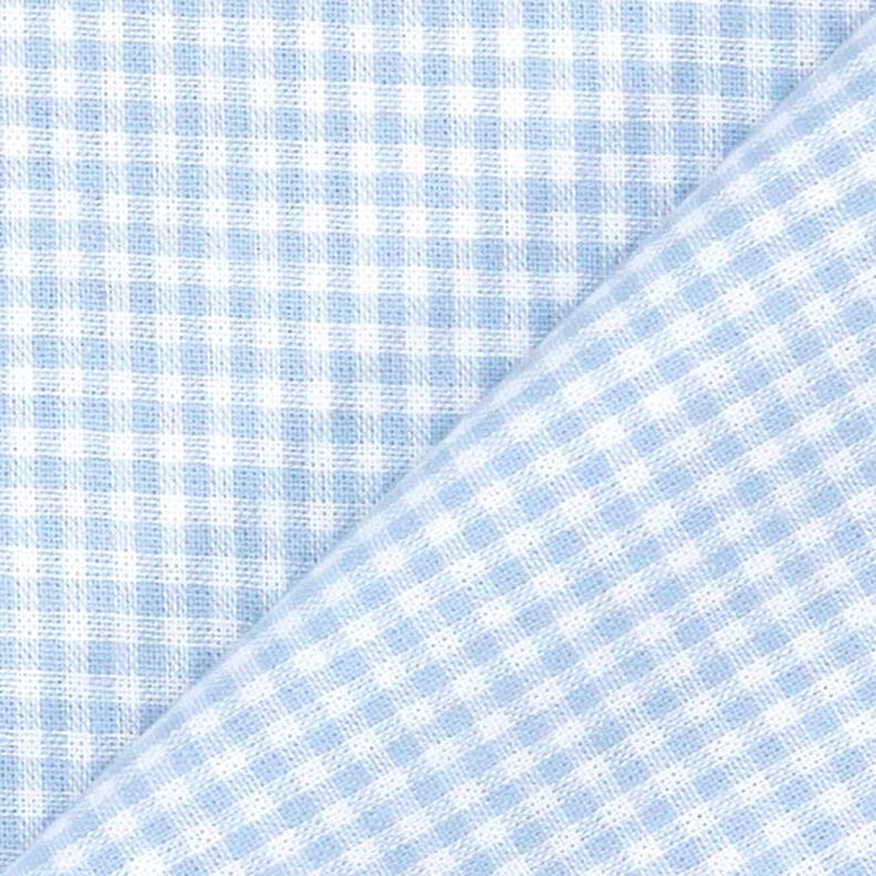 Cotton Vichy - 0,2 cm – light blue,  image number 3