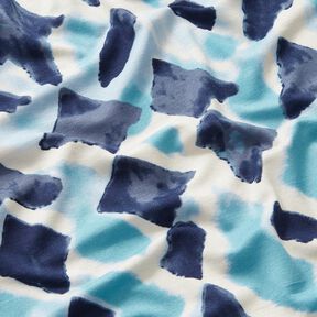 Viscose Jersey Ikat Patterns – sky blue/midnight blue, 