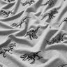 French Terry Dinosaurs – silver/black,  thumbnail number 2