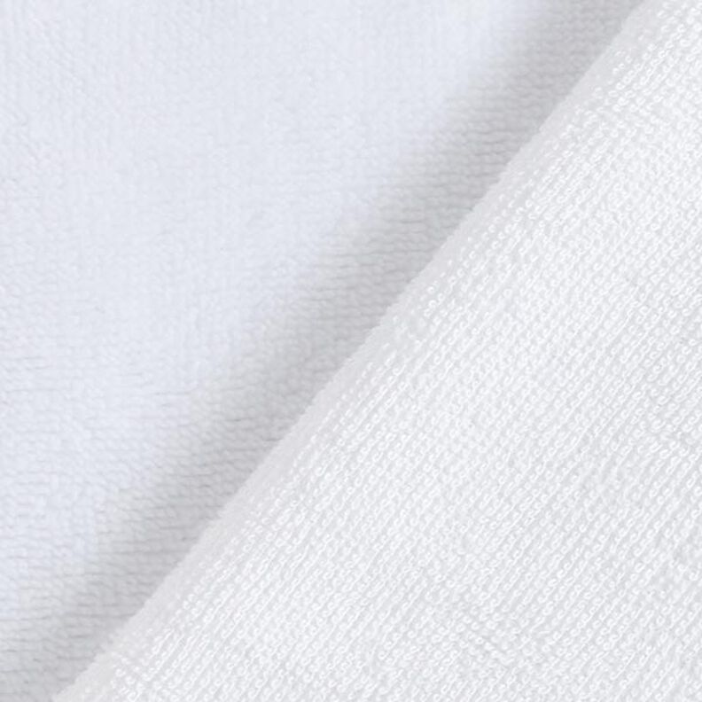 Cosy Towelling Bamboo Plain – white,  image number 3
